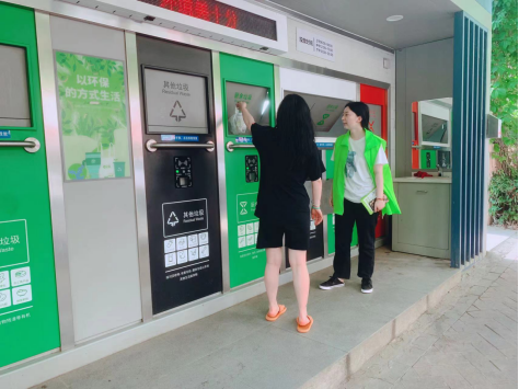 貓先生兩網(wǎng)融合環(huán)保驛站，小區(qū)垃圾分類站，垃圾房廠家