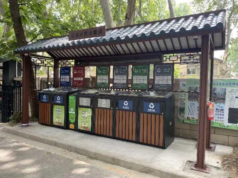 貓先生智能垃圾分類亭，定時定點垃圾收集點 ，垃圾亭生產廠家