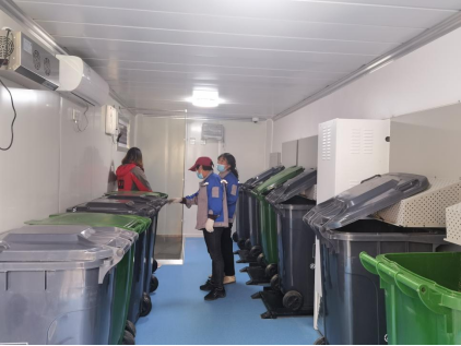 貓先生分類(lèi)智能垃圾房，小區(qū)智能垃圾房，垃圾分類(lèi)投放點(diǎn)