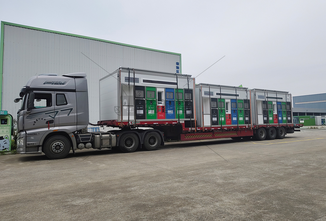 華展貓先生智能垃圾亭,垃圾收集點(diǎn),小區(qū)垃圾分類(lèi)站生產(chǎn)廠(chǎng)家