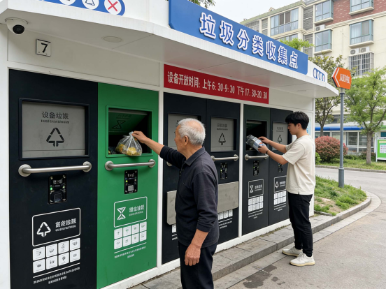 江蘇貓先生智能分類垃圾房，清潔小屋，垃圾分類收集站生產(chǎn)廠家